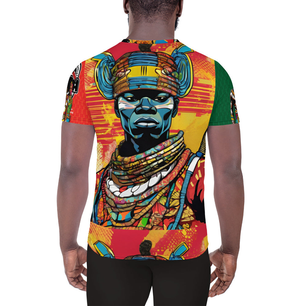 Afro-Pop Shortsleeve Athletic T-shirt