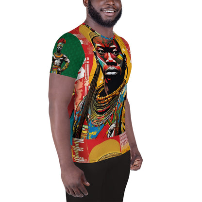 Afro-Pop Shortsleeve Athletic T-shirt