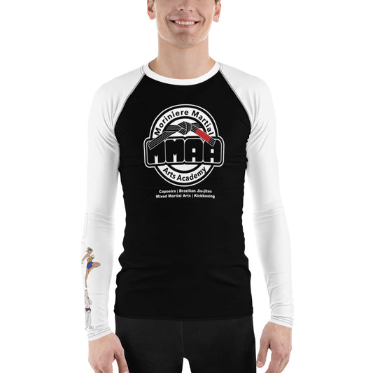 MMAA White BJJ - Men's Rash Guard