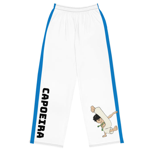 Capoeira unisex wide-leg pants (WHITE)