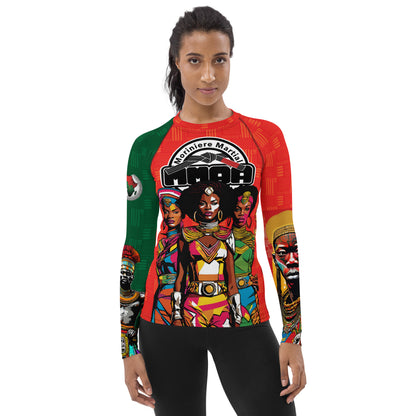 Afro Pop Women's Rash Guard