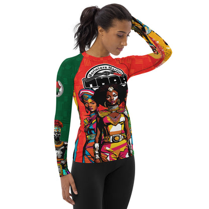 Afro Pop Women's Rash Guard